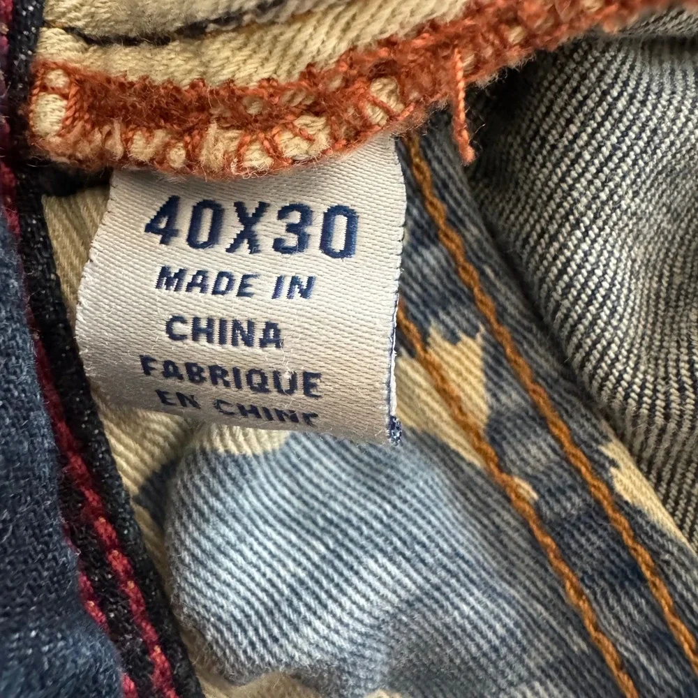 Tommy Bahama 40x29 Dark Wash Tencel Blend Straight Leg Men's Jeans